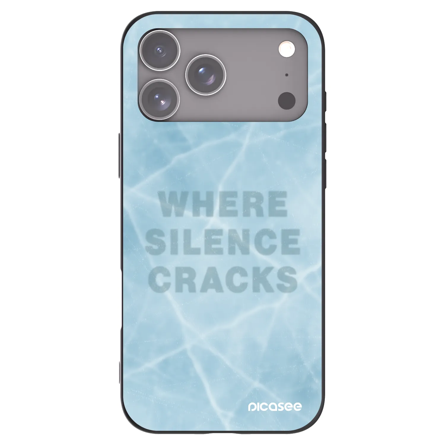 Picasee Μαύρη θήκη σιλικόνης για Apple iPhone 17 Pro Max - SILENCE