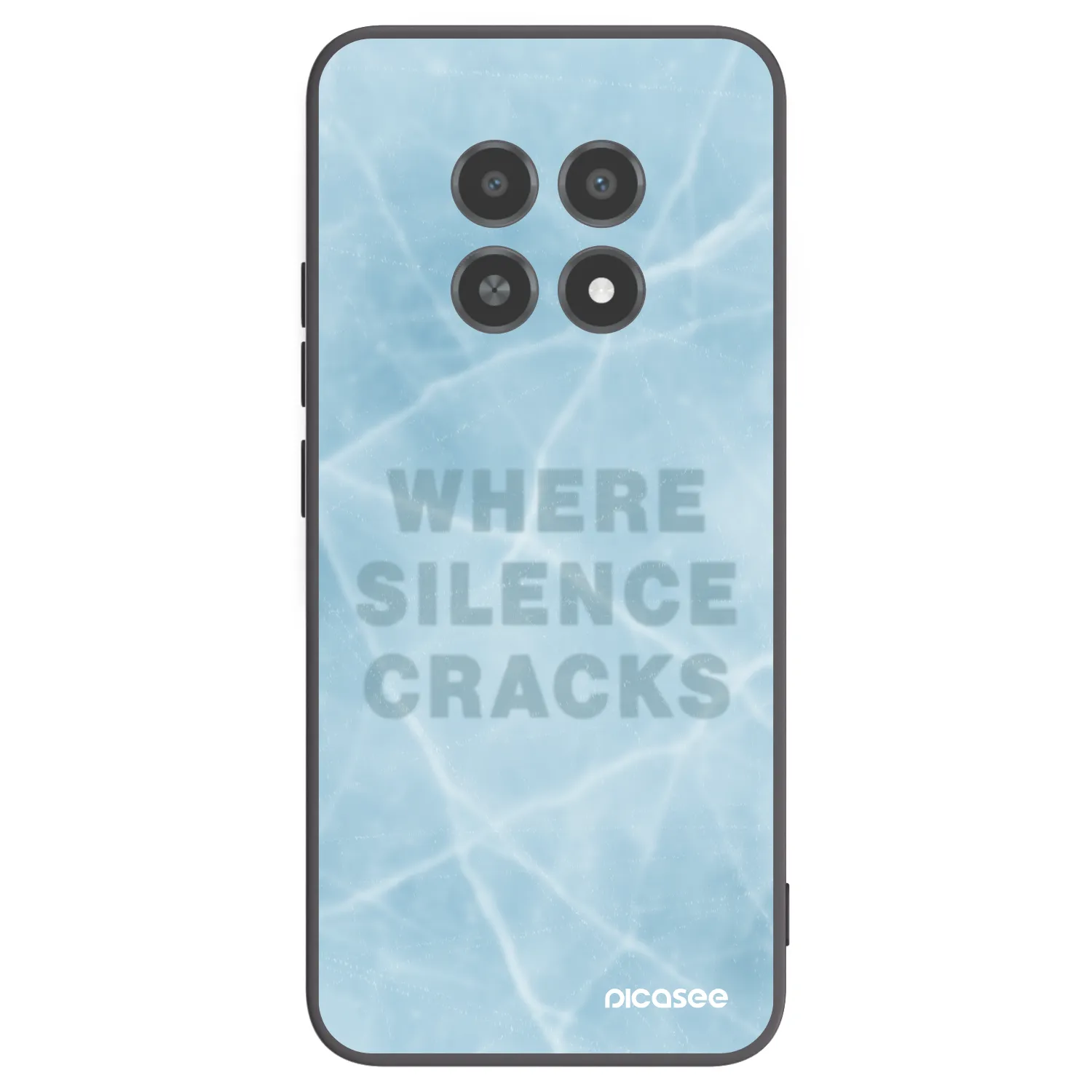 Picasee Μαύρη θήκη σιλικόνης για Realme 12X - SILENCE