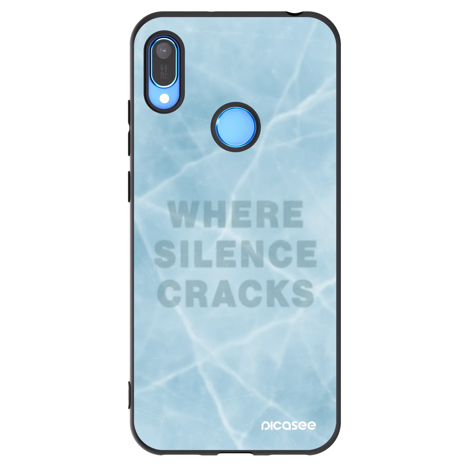 Picasee Μαύρη θήκη σιλικόνης για Huawei Y6 2019 - SILENCE