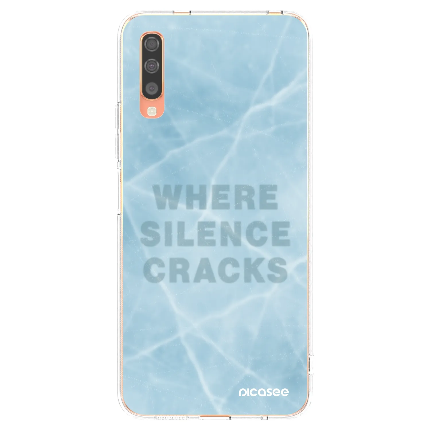 Picasee διαφανής θήκη σιλικόνης Samsung Galaxy A70 A705F - SILENCE