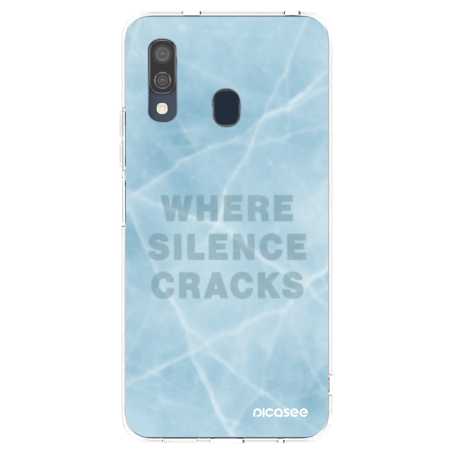 Picasee διαφανής θήκη σιλικόνης Samsung Galaxy A40 A405F - SILENCE