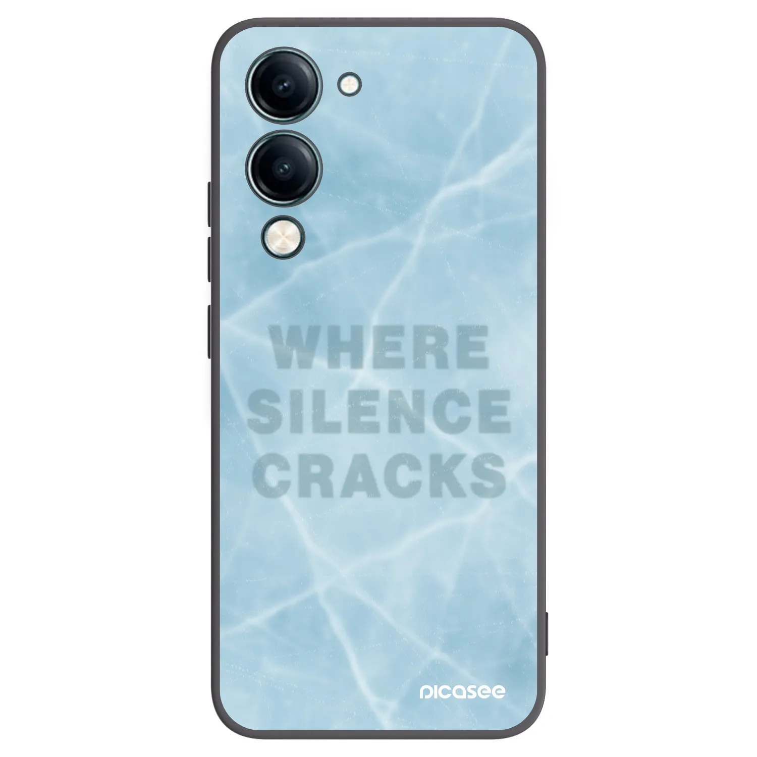 Picasee Μαύρη θήκη σιλικόνης για Vivo Y29s 5G - SILENCE