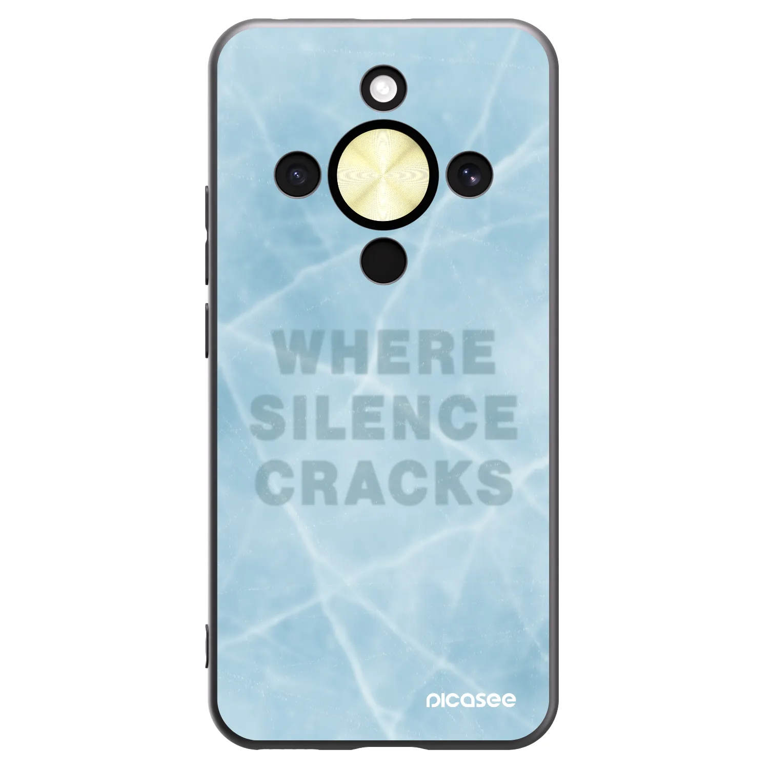 Picasee Μαύρη θήκη σιλικόνης για Honor Magic8 Lite 5G - SILENCE