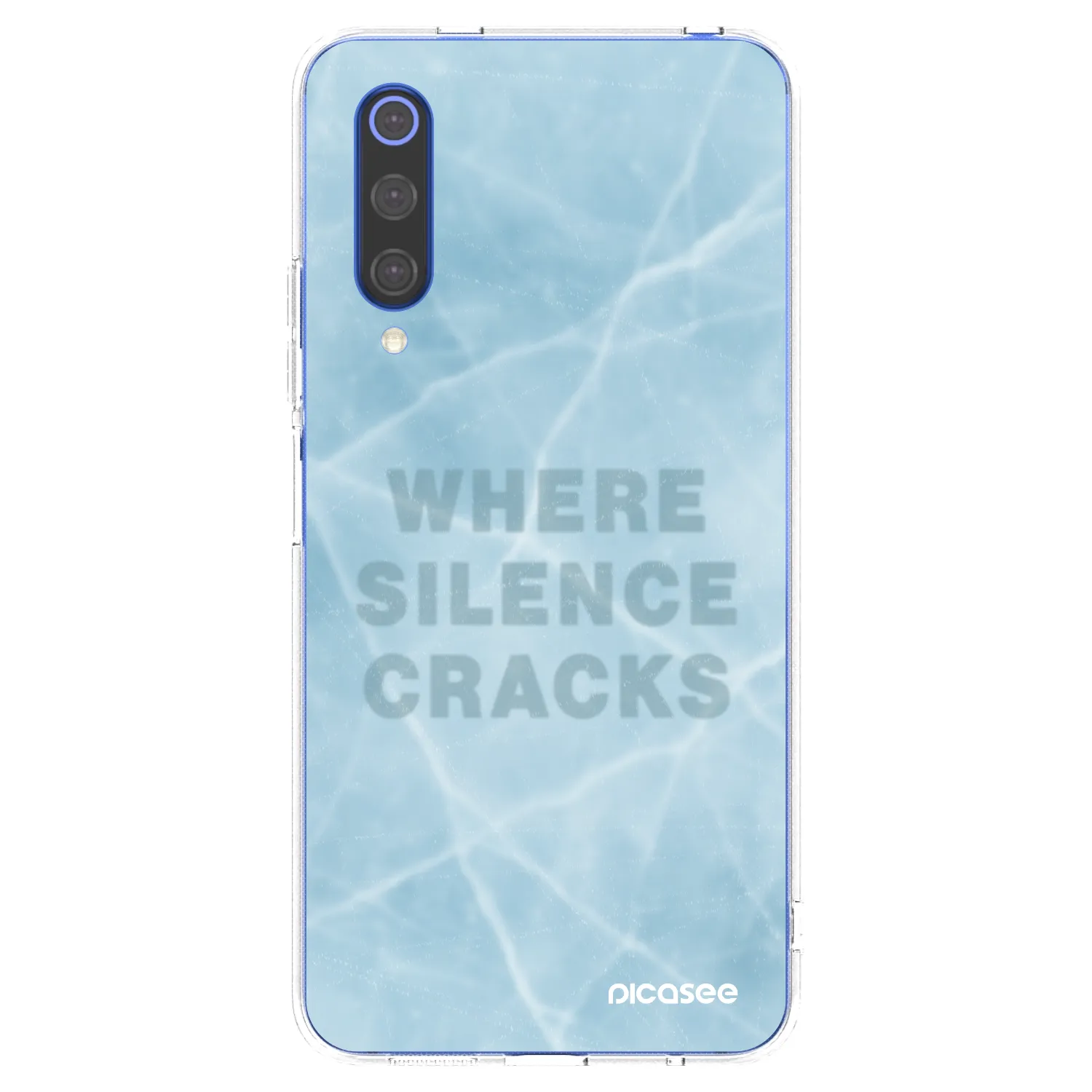 Picasee διαφανής θήκη σιλικόνης Xiaomi Mi 9 SE - SILENCE