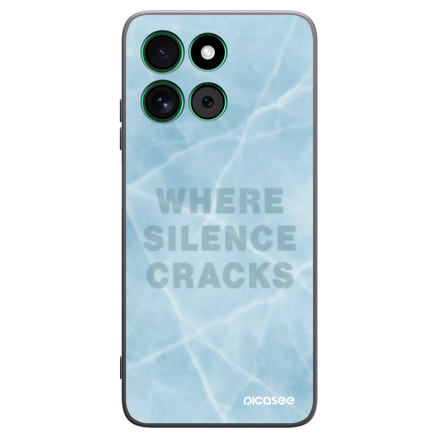 Picasee Μαύρη θήκη σιλικόνης για Motorola Moto G57 Power - SILENCE