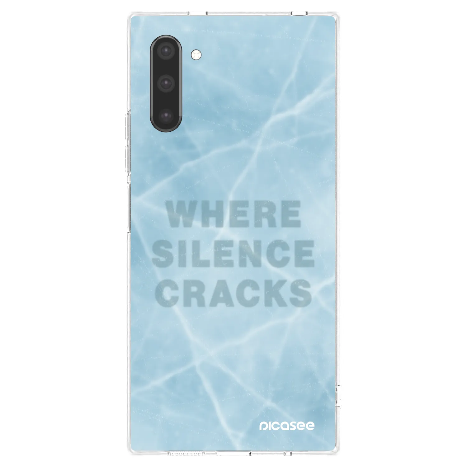 Picasee διαφανής θήκη σιλικόνης Samsung Galaxy Note 10 N970F - SILENCE