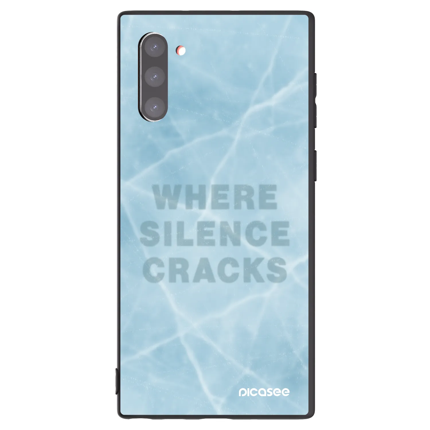 Picasee Μαύρη θήκη σιλικόνης για Samsung Galaxy Note 10 N970F - SILENCE