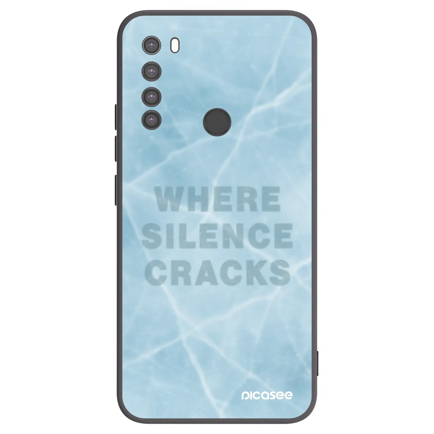 Picasee Μαύρη θήκη σιλικόνης για Xiaomi Redmi Note 8 - SILENCE