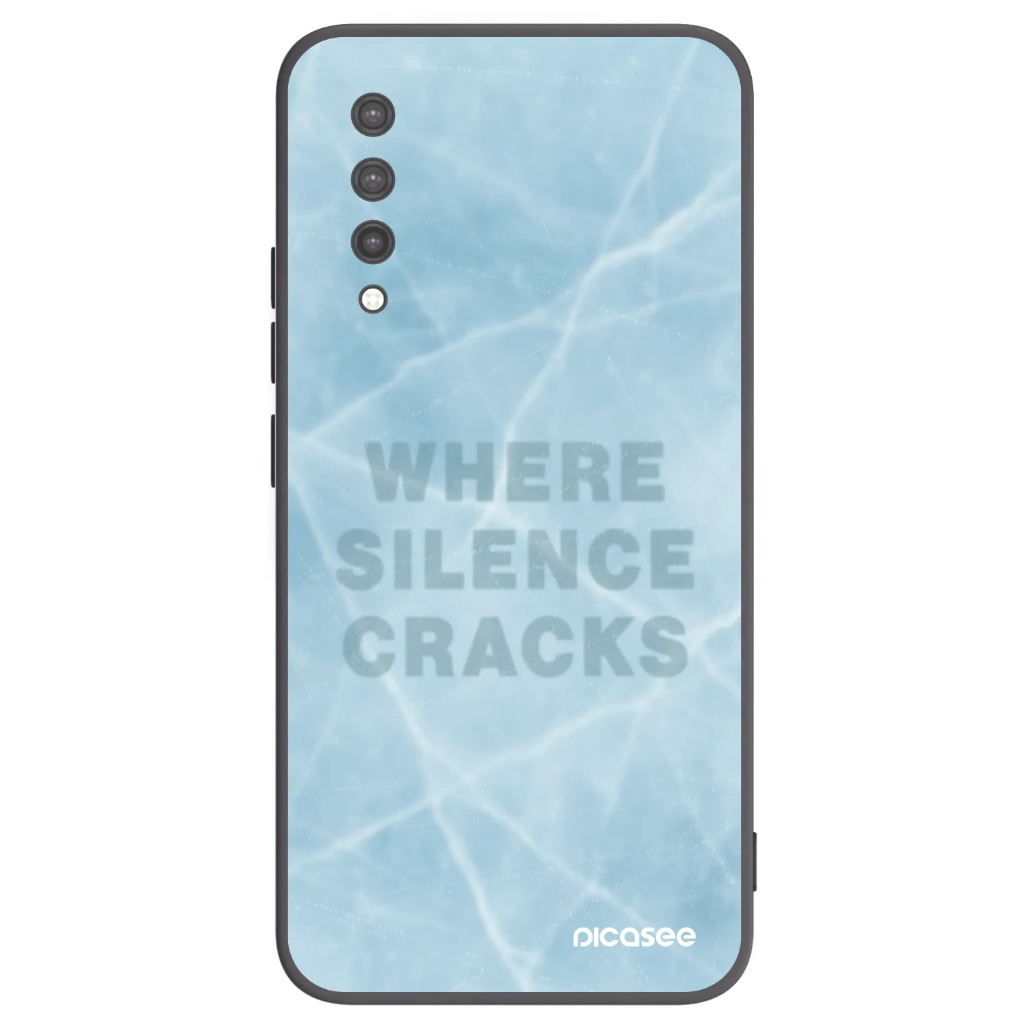 Picasee Μαύρη θήκη σιλικόνης για Xiaomi Mi 9 Lite - SILENCE