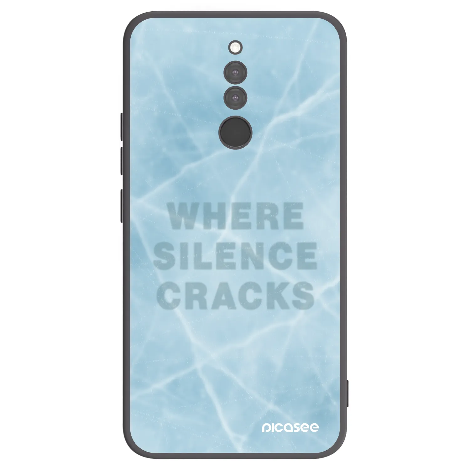 Picasee Μαύρη θήκη σιλικόνης για Xiaomi Redmi 8 - SILENCE