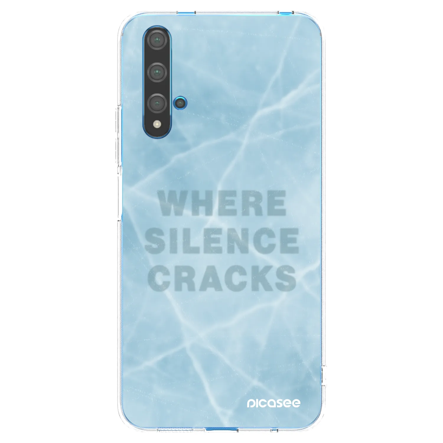 Picasee διαφανής θήκη σιλικόνης Huawei Nova 5T - SILENCE