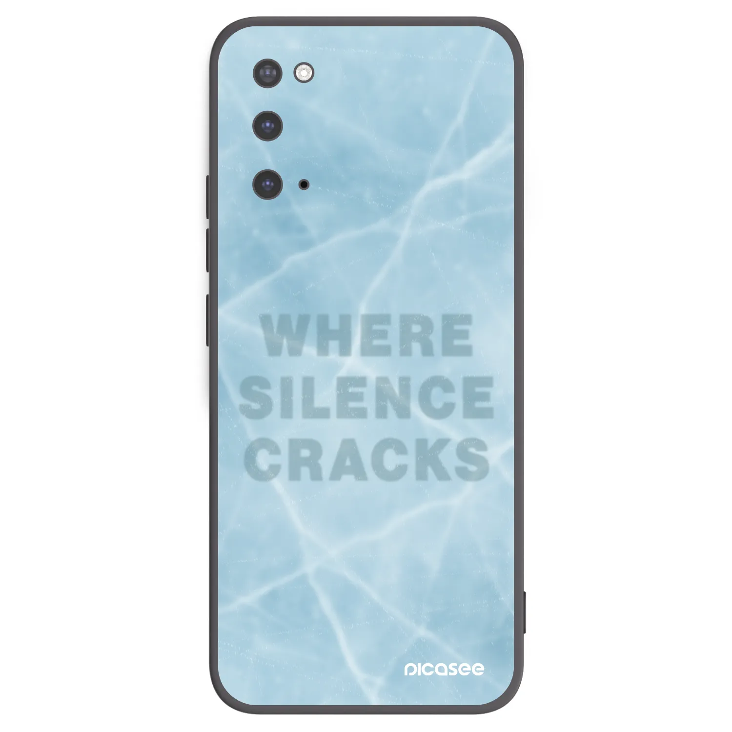 Picasee Μαύρη θήκη σιλικόνης για Samsung Galaxy S20 G980F - SILENCE