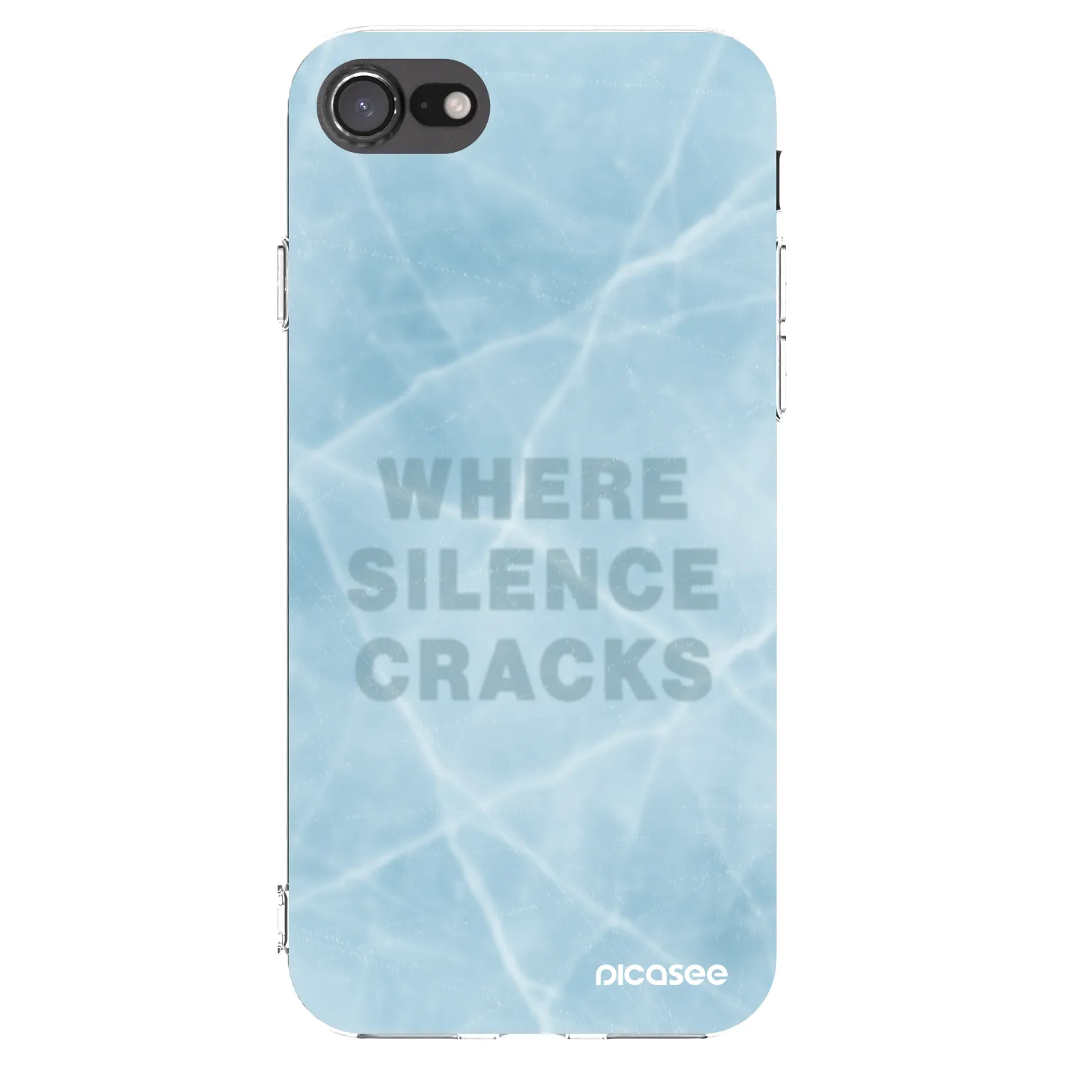 Picasee διαφανής θήκη σιλικόνης Apple iPhone SE 2020 - SILENCE