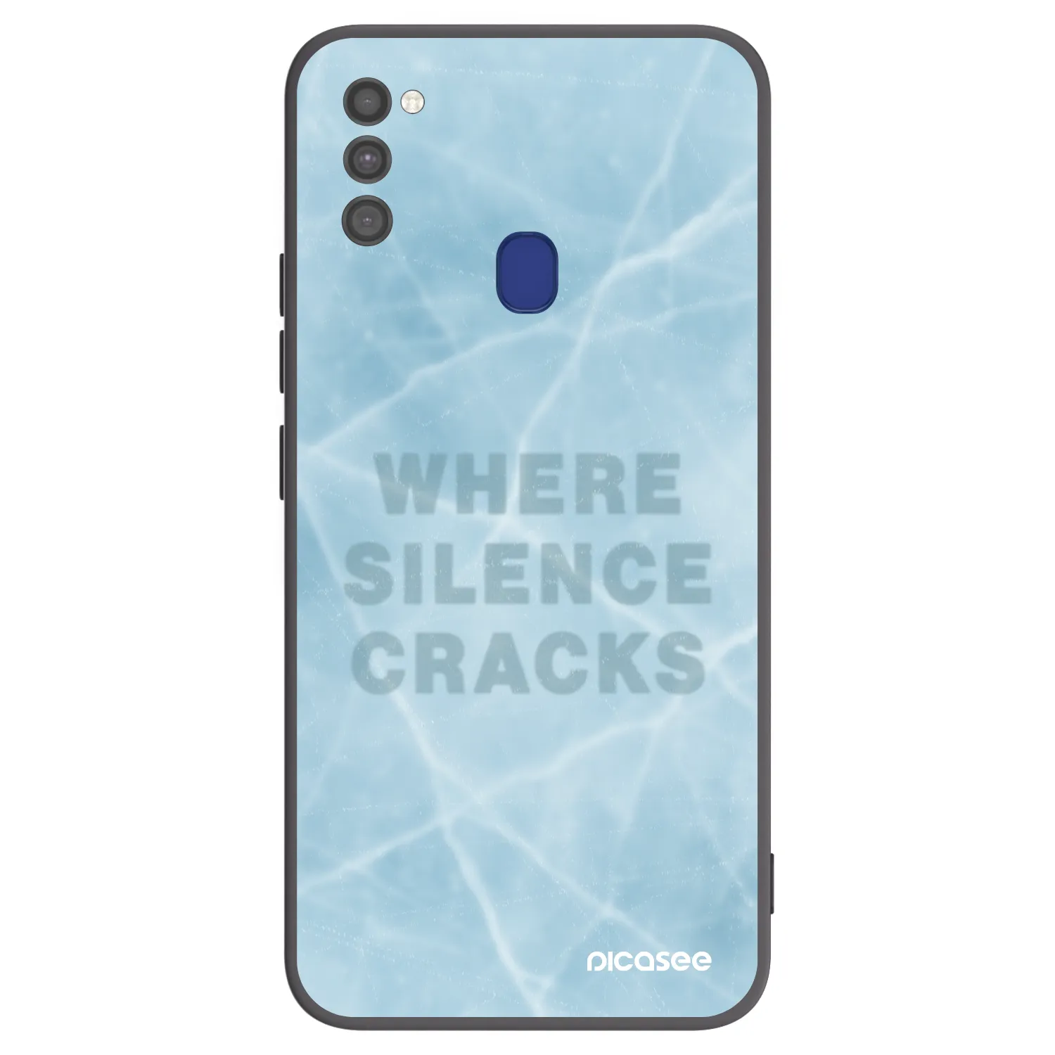 Picasee Μαύρη θήκη σιλικόνης για Samsung Galaxy M21 M215F - SILENCE