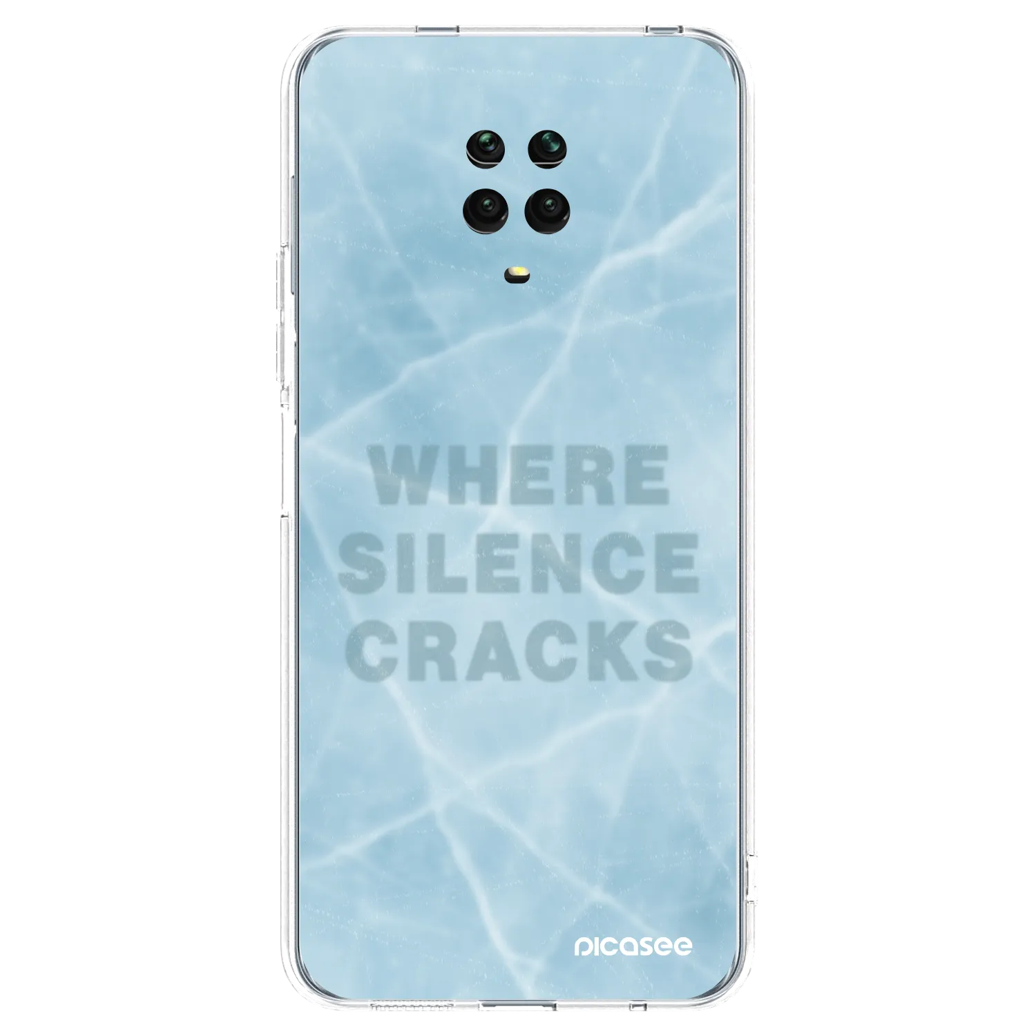 Picasee διαφανής θήκη σιλικόνης Xiaomi Redmi Note 9S - SILENCE