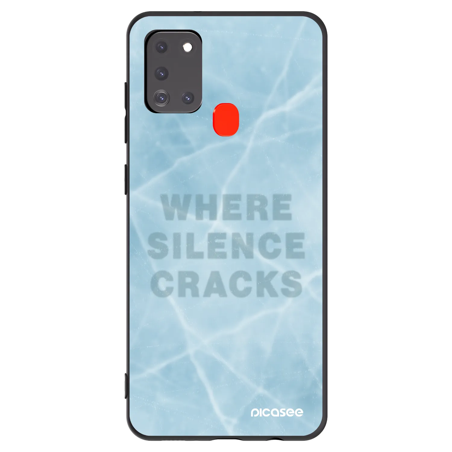 Picasee Μαύρη θήκη σιλικόνης για Samsung Galaxy A21s - SILENCE