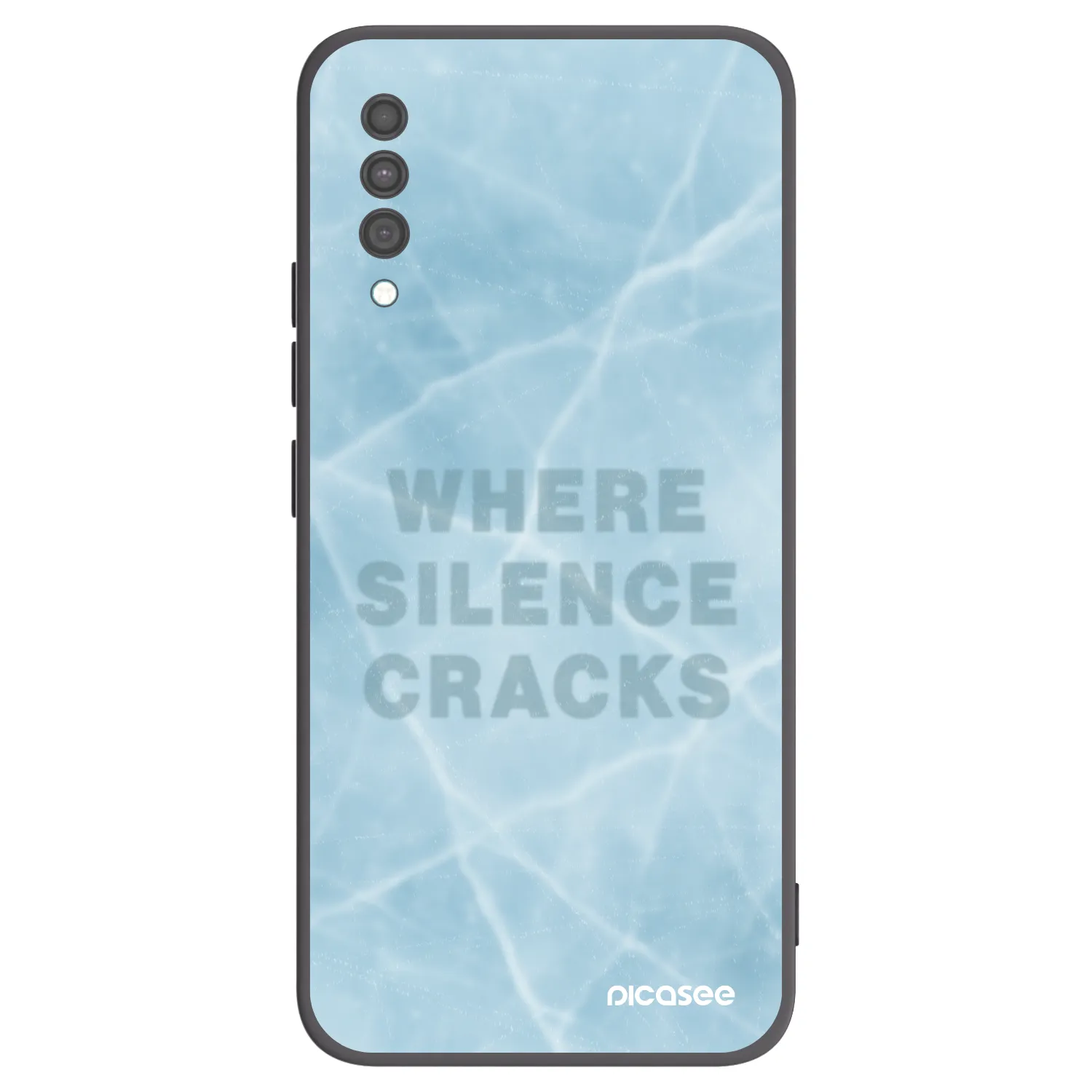 Picasee Μαύρη θήκη σιλικόνης για Samsung Galaxy A30s A307F - SILENCE