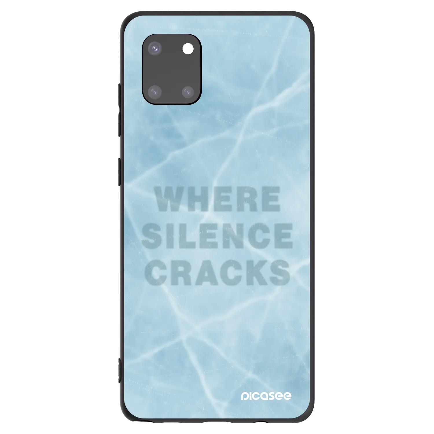 Picasee Μαύρη θήκη σιλικόνης για Samsung Galaxy Note 10 Lite N770F - SILENCE