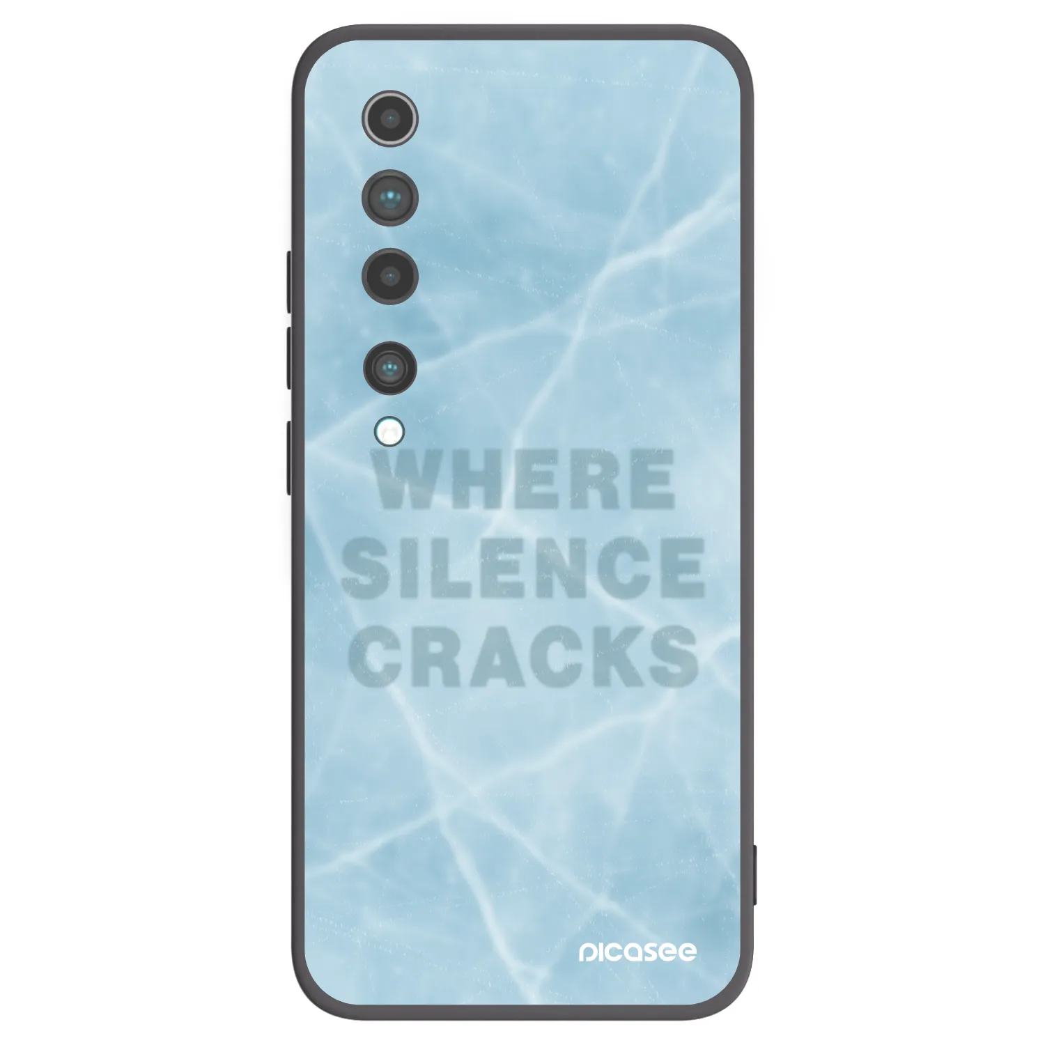 Picasee Μαύρη θήκη σιλικόνης για Xiaomi Mi 10 - SILENCE