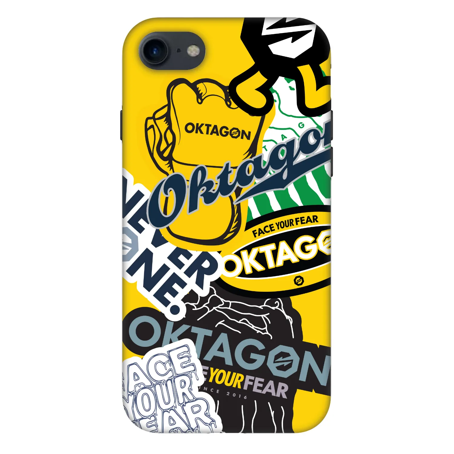 Picasee Fashion Case για Apple iPhone 8 - OKTAGON - Logo Archive