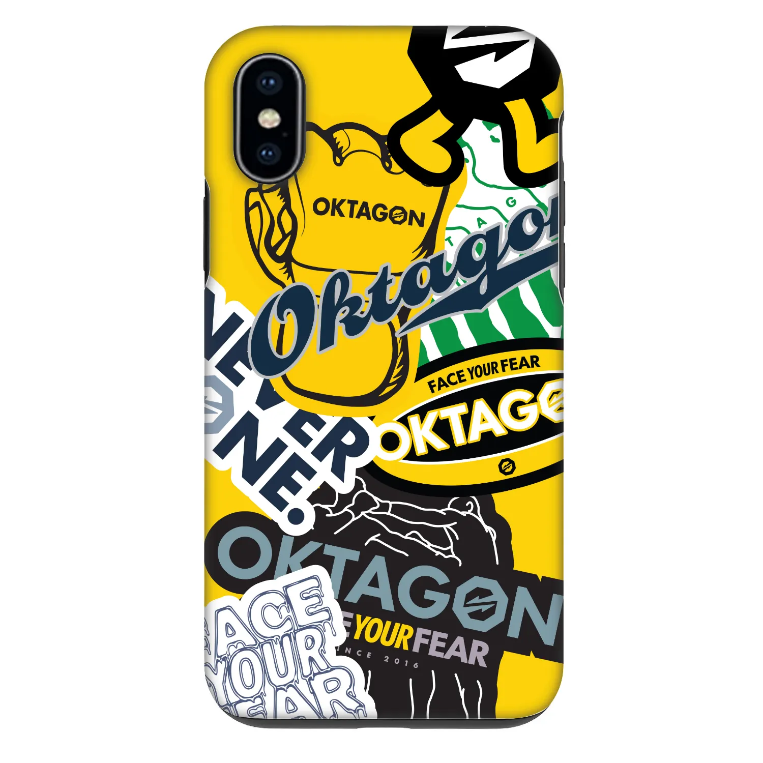 Picasee Fashion Case για Apple iPhone X/XS - OKTAGON - Logo Archive