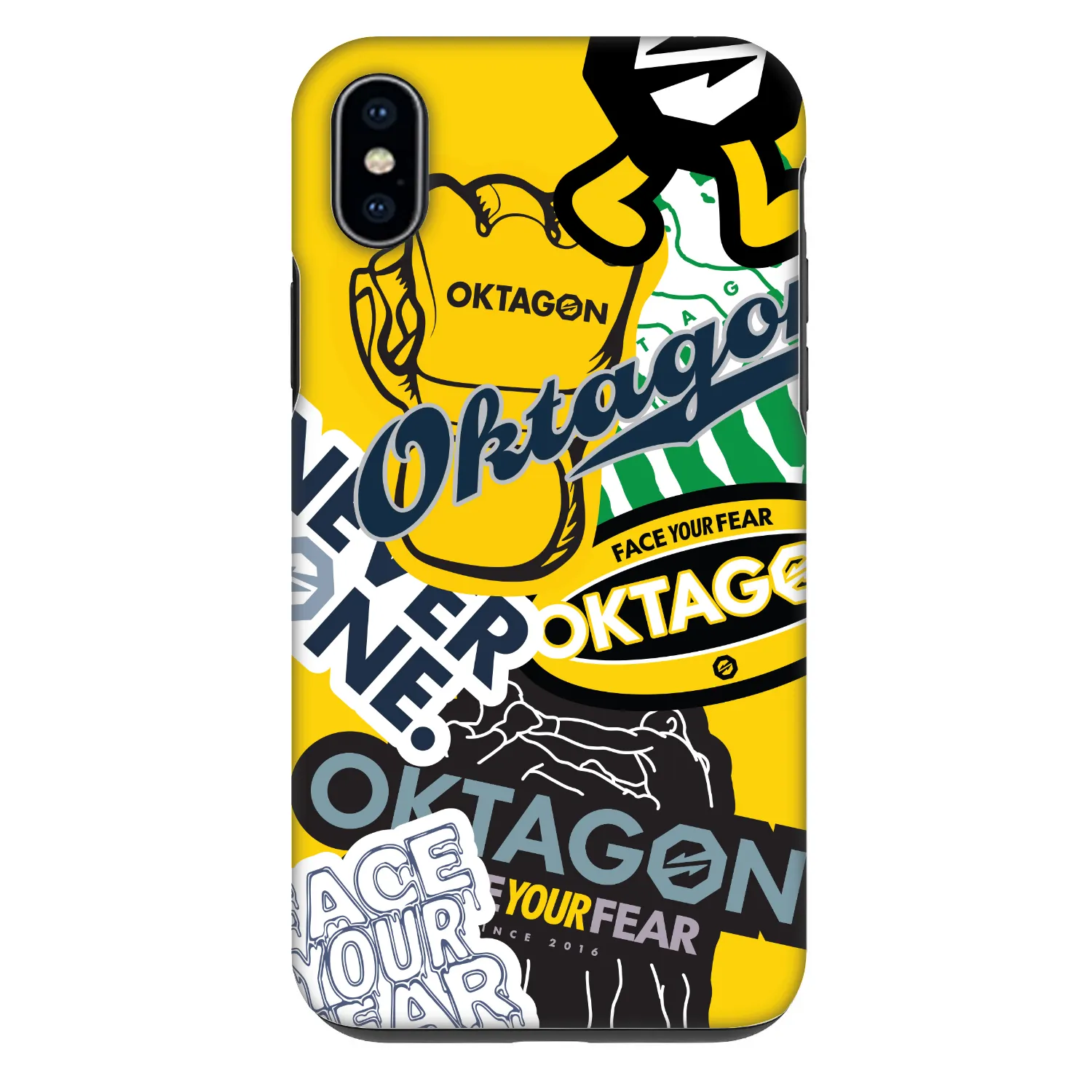 Picasee Fashion Case για Apple iPhone XS Max - OKTAGON - Logo Archive
