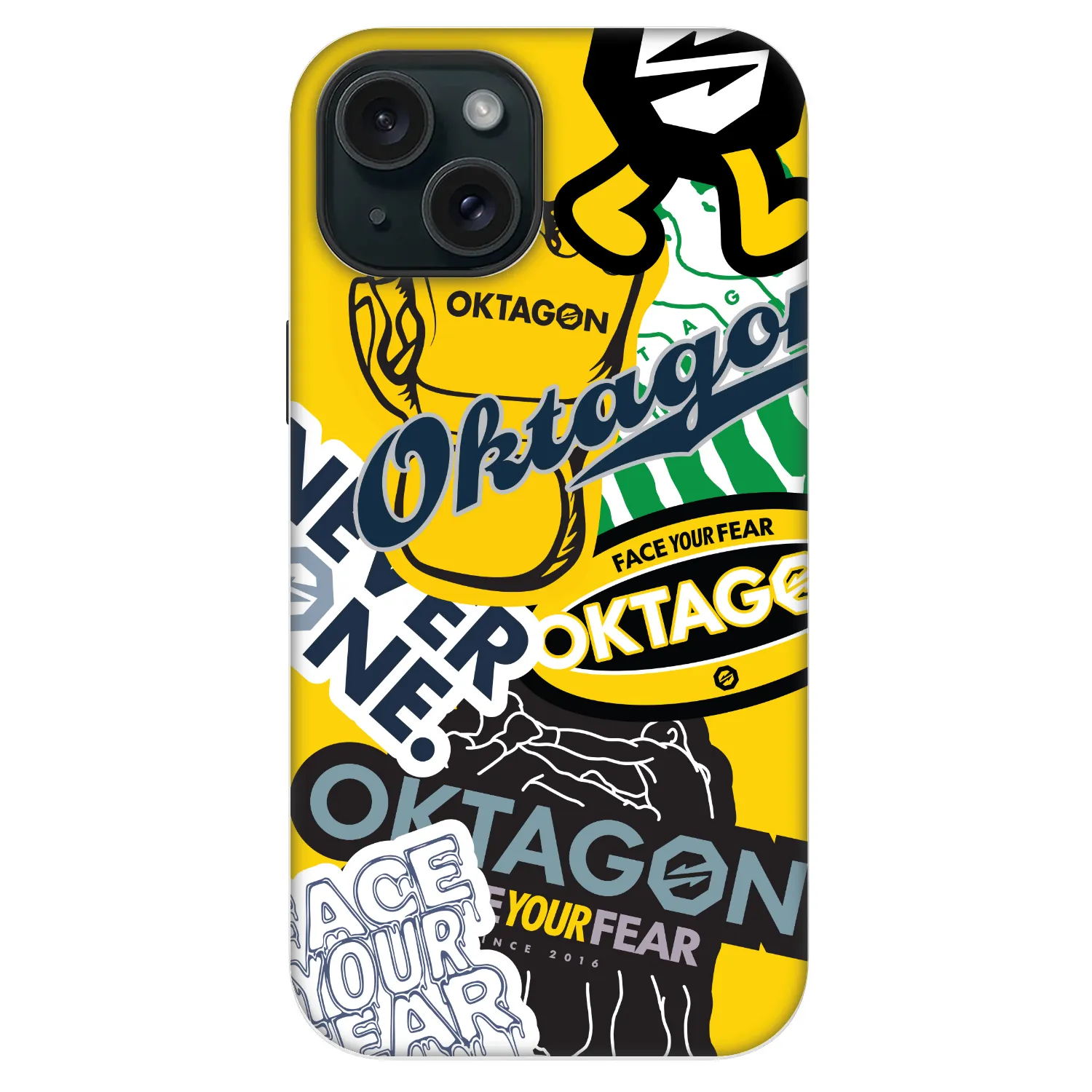 Picasee Fashion Case MagSafe για Apple iPhone 14 - OKTAGON - Logo Archive