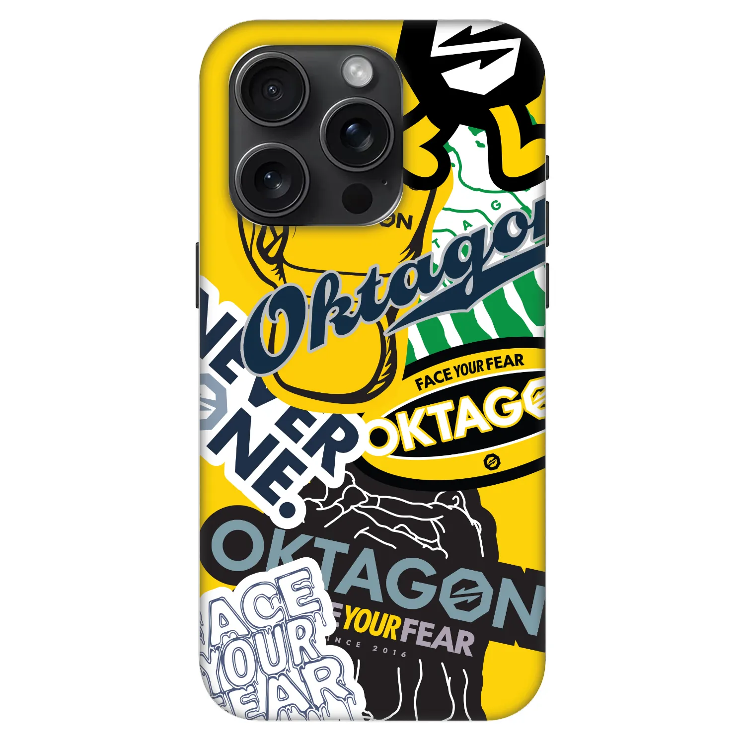 Picasee Fashion Case MagSafe για Apple iPhone 15 Pro - OKTAGON - Logo Archive