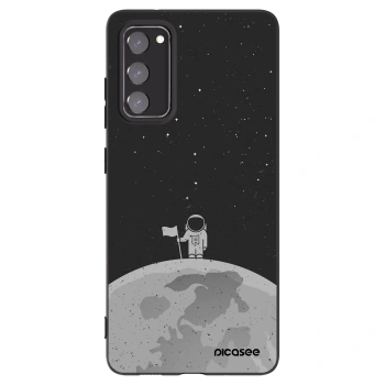 Picasee Μαύρη θήκη σιλικόνης για Samsung Galaxy S20 FE - Astronaut