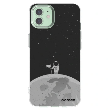 Picasee διαφανής θήκη σιλικόνης Apple iPhone 12 - Astronaut