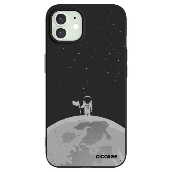 Picasee Μαύρη θήκη σιλικόνης για Apple iPhone 12 Pro - Astronaut