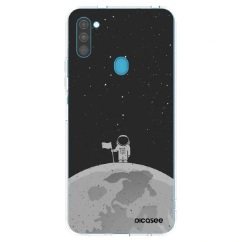 Picasee διαφανής θήκη σιλικόνης Samsung Galaxy M11 - Astronaut