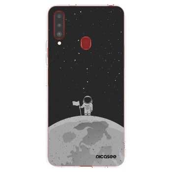 Picasee διαφανής θήκη σιλικόνης Samsung Galaxy A20s - Astronaut