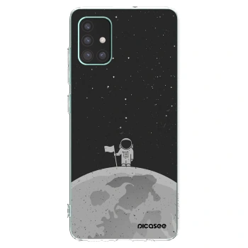 Picasee διαφανής θήκη σιλικόνης Samsung Galaxy M51 M515F - Astronaut