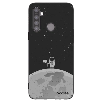 Picasee Μαύρη θήκη σιλικόνης για Realme 6i - Astronaut