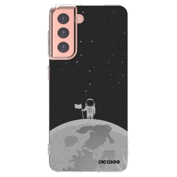 Picasee διαφανής θήκη σιλικόνης Samsung Galaxy S21 5G G991B - Astronaut