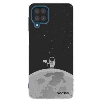 Picasee διαφανής θήκη σιλικόνης Samsung Galaxy A12 A125F - Astronaut
