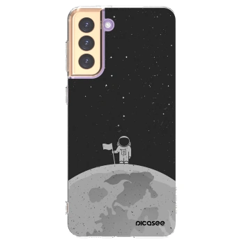 Picasee διαφανής θήκη σιλικόνης Samsung Galaxy S21+ 5G G996F - Astronaut