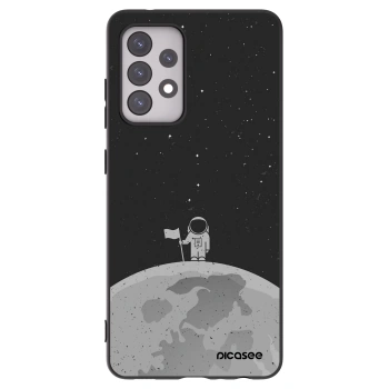 Picasee Μαύρη θήκη σιλικόνης για Samsung Galaxy A52 5G A525F - Astronaut