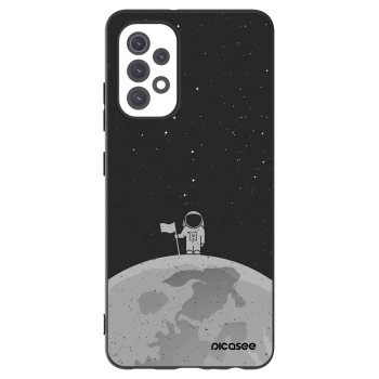 Picasee Μαύρη θήκη σιλικόνης για Samsung Galaxy A32 5G A326B - Astronaut