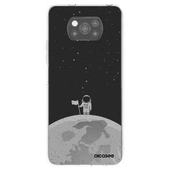 Picasee Μαύρη θήκη σιλικόνης για Xiaomi Poco X3 Pro - Astronaut