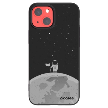 Picasee Μαύρη θήκη σιλικόνης για Apple iPhone 13 mini - Astronaut