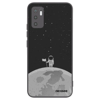 Picasee Μαύρη θήκη σιλικόνης για Xiaomi Redmi Note 10 5G - Astronaut