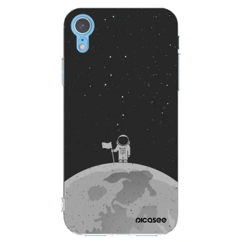 Picasee διαφανής θήκη σιλικόνης Apple iPhone XR - Astronaut