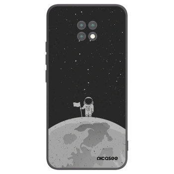 Picasee Μαύρη θήκη σιλικόνης για Xiaomi Redmi Note 9T - Astronaut