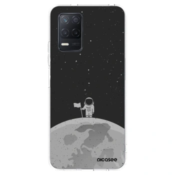 Picasee διαφανής θήκη σιλικόνης Realme 8 5G - Astronaut