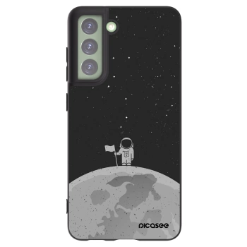 Picasee Μαύρη θήκη σιλικόνης για Samsung Galaxy S21 FE 5G - Astronaut