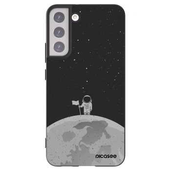 Picasee Μαύρη θήκη σιλικόνης για Samsung Galaxy S22+ 5G - Astronaut