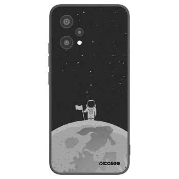 Picasee Μαύρη θήκη σιλικόνης για Realme 9 Pro 5G - Astronaut