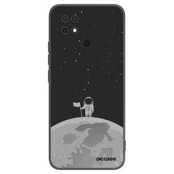 Picasee Μαύρη θήκη σιλικόνης για Xiaomi Redmi 10C - Astronaut